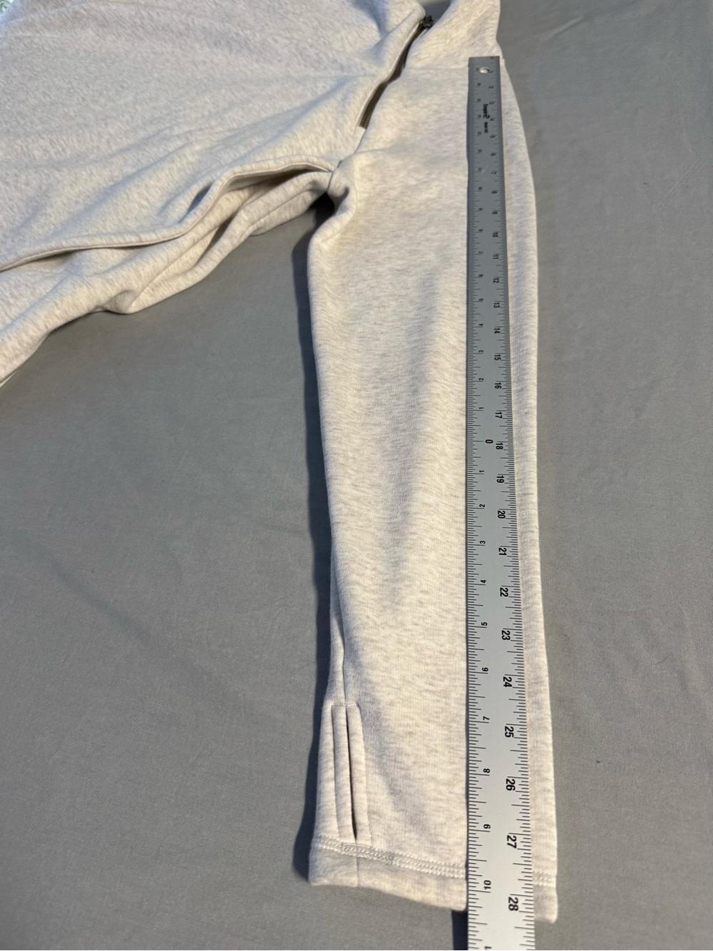 Athleta Women’s Gray Pullover Top With Asymmetrical Zipper And High Collar - Picture 4 of 9